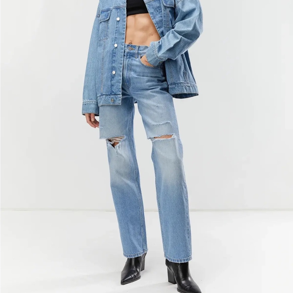 {{oak+fort}} Destroyed Baggy Jeans